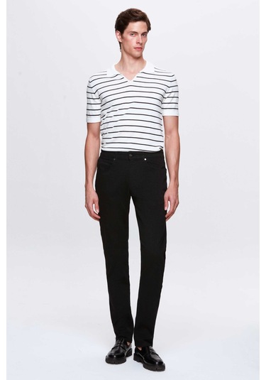 Ds Damat Slim Fit Siyah Gabardin Denim Pantolon 4hcc3t404003m Siyah