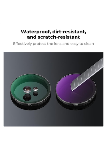 K&f Concept Cpl Nd8 Nd16 Nd32 Nd64 Nd1000 Djı Osmo Action 3/4/5 Pro Uyumlu