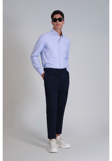 Lufian Gabrıel Spor Erkek Chino Pantolon Slim Fit Lacivert Lacivert 112190305100200 Lacivert