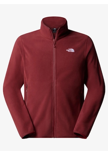 The North Face Glacier Fleece Full Zip Hiking Fleece Erkek Polar Bordo