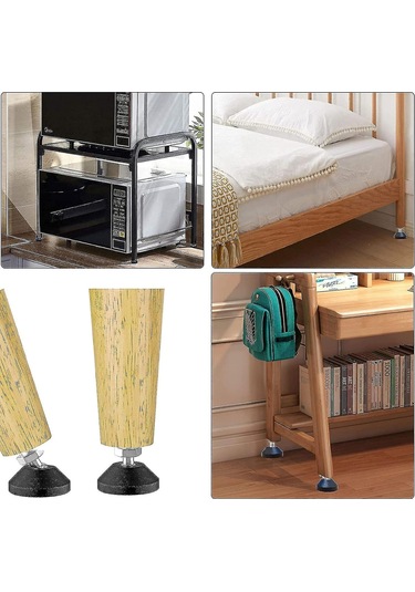 M8 X 40 Mm Dengeleme Ayakları, Mobilya Ayakları İçin M8 Dengeleme Vidaları, 400 Kg Taşıma Kapasitesi, Ayarlanabilir Ayaklar, Dengeleme Vidaları, Maksimum Eğim 15 8 Adet - M8 X 40 Mm Diğer