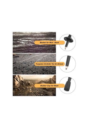 Maiyame Alüminyum Trekking Çubuğu 5 Bölümlü 36cm Daraltılabilir 265g Kısa Ultra Hafif Dağ Yürüyüşü, Kırmızı Uzun Tip Tek Adet Çok Renkli