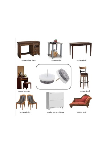 Magnetic Mobilya Ayakları İçin Koruyucu Buzla Örtüleri Buz İçi Yastıklar 304446042 Beyaz