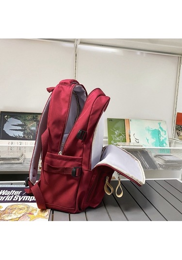 Şık Ve Sonuç Öğrenci Okul Çantası-kırmızı