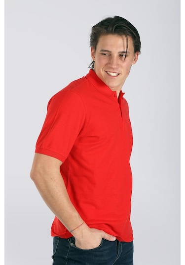 Lee Cooper Twıns 1 Erkek Pike Polo Yaka T-Shırt K.Kırmızı-17947-K.Kırmızı