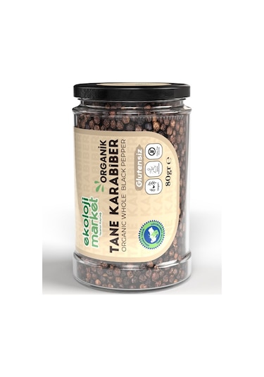 Ekoloji Market Organik Glutensiz Tane Karabiber 80 G