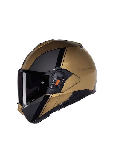 Nolan N120.1 Verniciatura Speciale Çenesi Arkaya Açılır Kask Siyah Camlı 342 Kum - Siyah