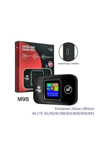 Sones M9s-lcd Avrasya Sürümü 4g Taşınabilir Wifi Tak-çalıştır Kablosuz Yönlendirici Araç Wifi