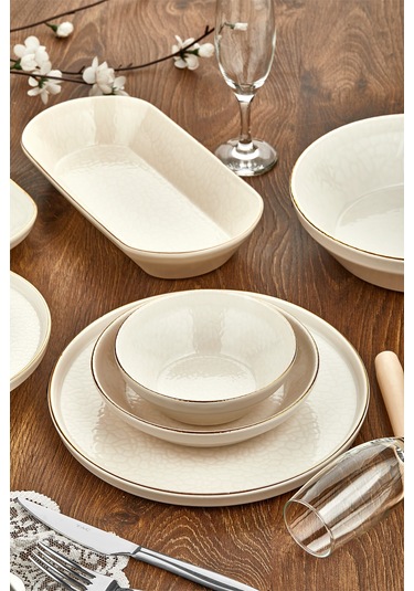 Taç Laterna Palermo 53 Parça Porselen Yemek Takımı