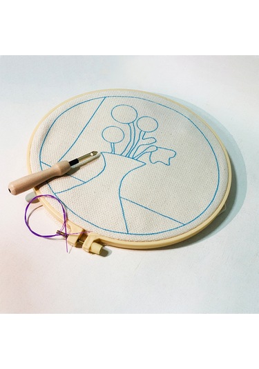 Yunboo Basketbol Desenli El İşleri Kumaş İpi Takımı: Başlangıçcı Dost, İngilizce Talimatlı, 20x20cm, Görseli Yok Multirenkli, Yün İpi Diğer