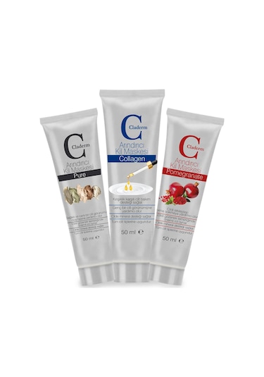 Claderm 3'lü (Pure-Collagen-Pomegranate) Avantaj Paketi 50 ML