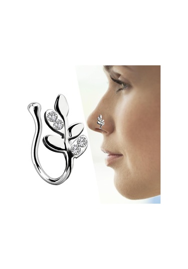 Suntek Sahte Burun Halkaları 18g Dudak Kulak Septum Halkası Gümüş