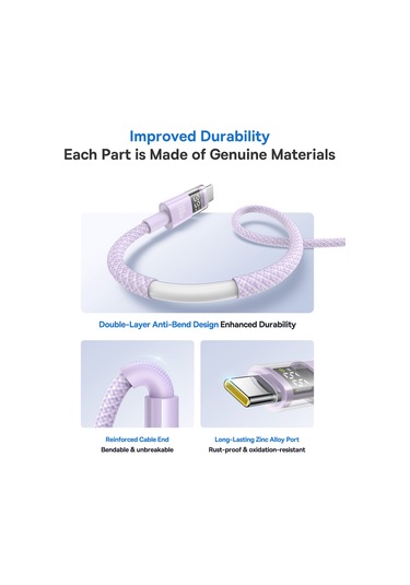 Baseus Dispaly Iı 2m 100w Kablo Veri Aktarımı Usb-a'dan Usb-c'ye Hızlı Şarj Kablosu