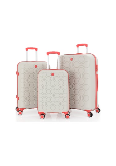 Mçs Üçlü Polipropilen Valiz Seti V376 S23sy1000029-set 00435 3'lü Set Çok Renkli