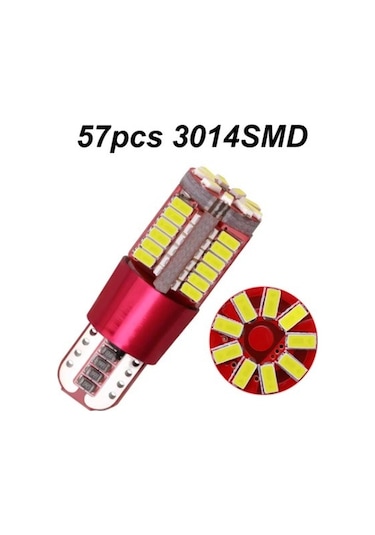 Buz Mavi T10 57 Led Araba Oto Işık Iç Lamba Park Plaka Led Ampul