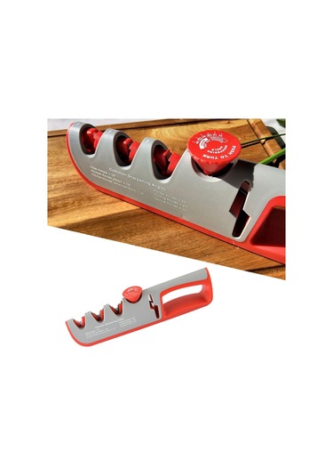 Dolıty Mutfak Bıçak Bileyici Ayarlanabilir Makas Gri-kırmızı