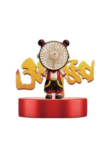 Supermarket1 Usb Şarj Edilebilir Çocuk Fanı, Mavibazaar Nezha, 3 Vites, 4 Sektör, 36db A Gürültü, El Mini, Plastik