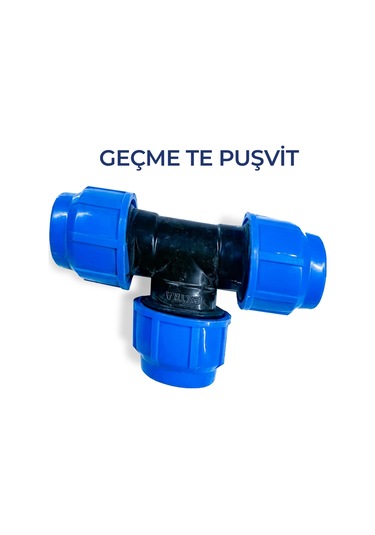 Geçme Te Puşvit 90 Dayanıklı Plastik Gövde İle Sızdırmaz Bağlantı
