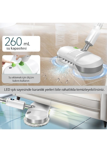 Kablosuz Elektrikli Mop T35 Şarjlı Elektrikli Paspas