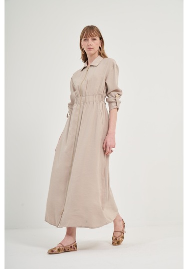 Ftz Modal Elbise Taş 31033 Taş