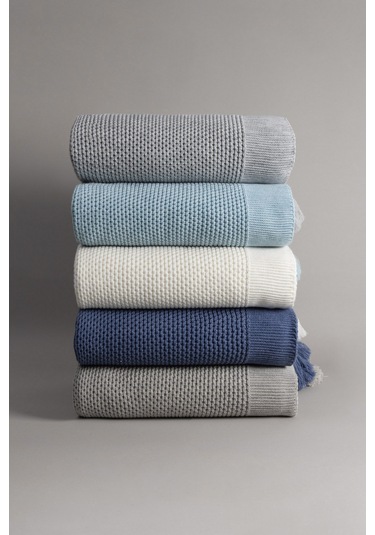 Miel Vizon Kenarı Ponponlu Çift Kişilik Battaniye 200x220 37110 Vizon