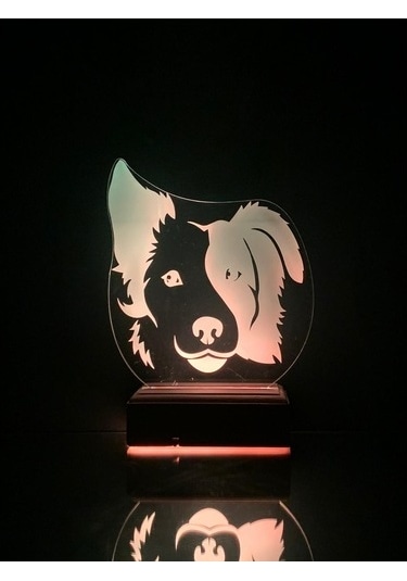 Özel Tasarım Köpek Hediyelik 3D Led Lamba