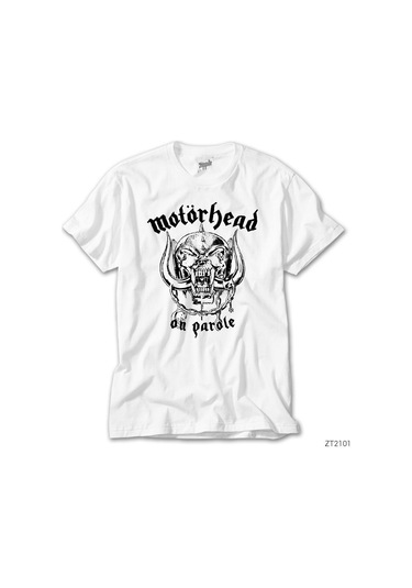 Motörhead On Parole Beyaz Tişört Beyaz