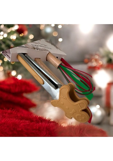 Vanilinkitchen Happy New Year Silikon Mini Mutfak Seti - 5 Parça Çok Renkli