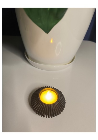 Tealight Mumluk Siyah