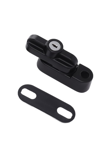 Tek Çift Pencereler İçin Harici Pencere Kilidi Mandalı Alüminyum Alaşımlı Hırsızlığa Karşı Düz Pencere Mandalı Kilidi Siyah Diğer