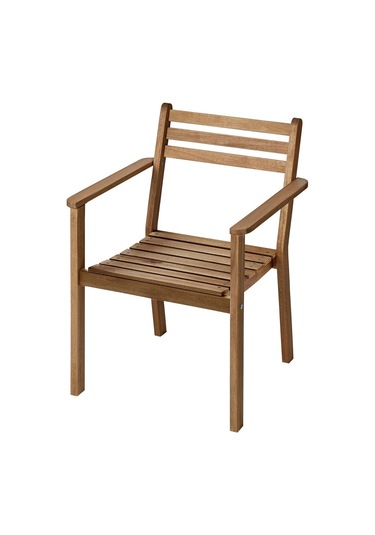 Kolçaklı Sandalye, Koyu Kahve, Mindersiz Acı Kahverengi