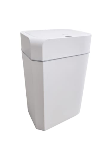 Sensörlü Otomatik Plastik Çöp Kovası 18 Litre-beyaz Yerli Üretim Beyaz