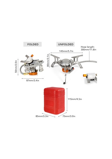 Yuntech01 3500w Çıkarılabilir Kamp Ocağı + Alüminyum Çelik Rüzgar Engelleyici Seti - Taşınabilir, Isı Dayanıklı, Ayarlanabilir Kontrol Valfiyle Piknik Ve Doğa Seyahatleri İçin Çok Renkli