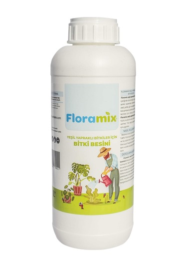 Floramix Yeşil Yapraklı Bitkiler İçin Solucan Gübreli Bitki Besini - Vitamini 1 L