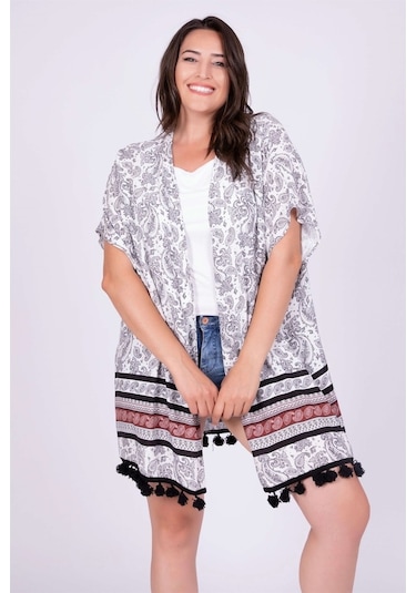 Püskül Detaylı Kimono 538652242