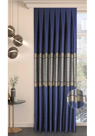 Perfect Fon Perde D-b529 Model Gri - Gold