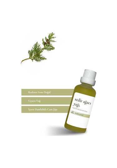 Sabunal Sedir Ağacı Yağı 50 ML - Yoga - Meditasyon ve Aromaterapi Yağı