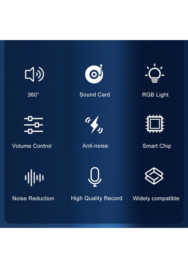 Mufunye Mk01 3.5mm Masa Mikrofonu Tak Ve Çalıştır Profesyonel 360 Derece Çok Yönlü Mikrofon Masaüstü Kondenser Mikrofonu Canlı Oyun Kaydı İçin