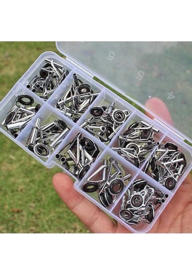 Didadodo Olta Kılavuzu 80 Adet/kutu Paslanmaz Çelik Kılavuz Çubuk Ucu Tamir Kiti Çubuk Dıy Göz Halkaları