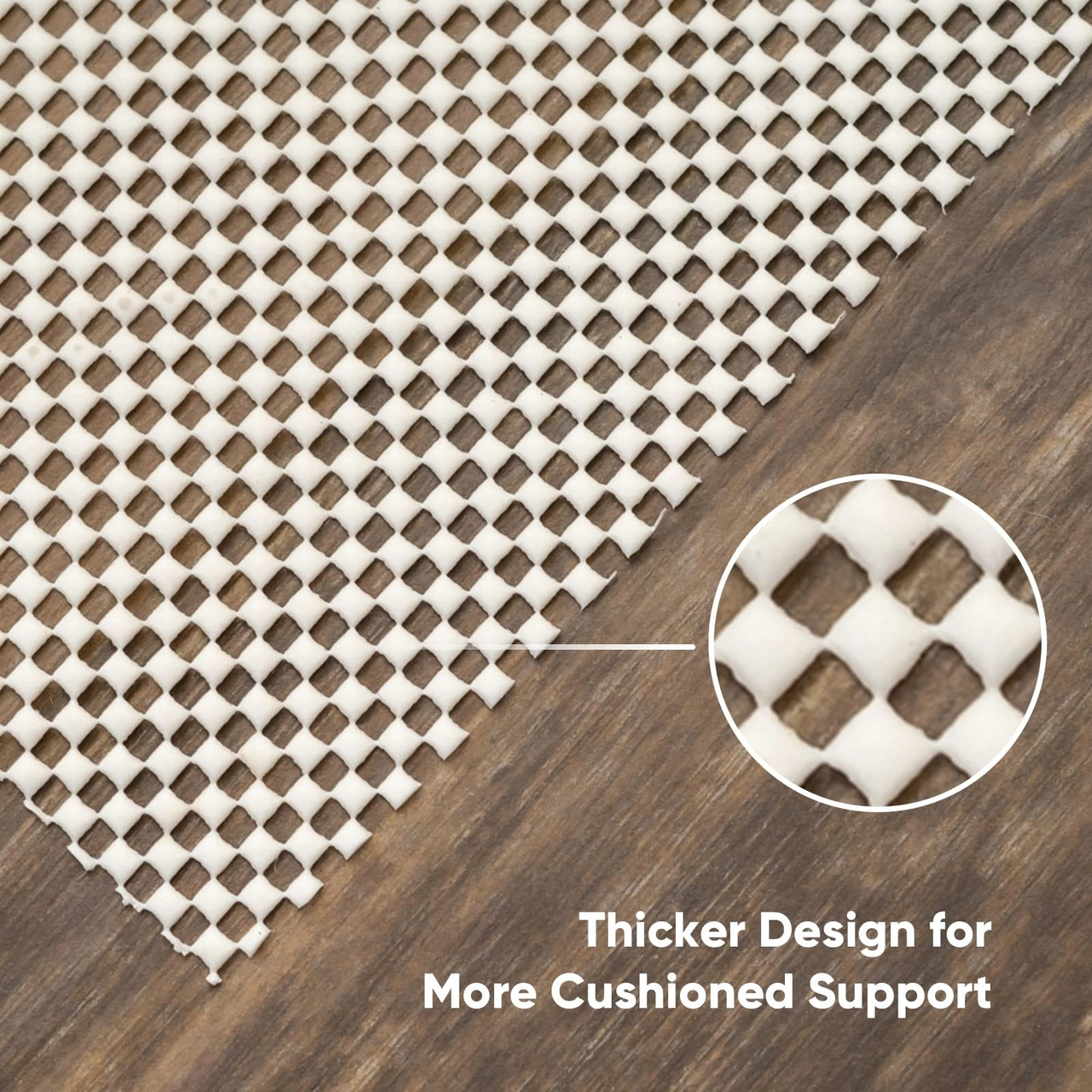 Youmex Beyaz Pvc Kaymaz Alçı - Açık Izgara Yapısı, Zemin Koruması, 61x91.5 Cm 2'x3' Diğer