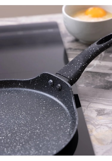 Agness "black Marble" 22 Cm Krep Tavası, Yapışmaz Yüzeyli 321030749 Siyah