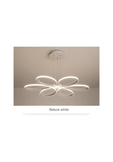 Stella Modern Ledli Beyaz Sarkıt Avize