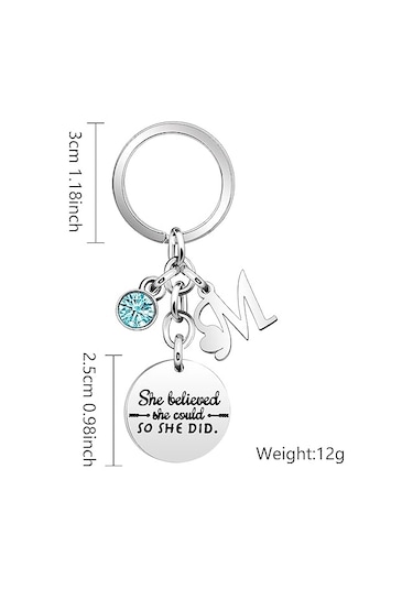 "yapabileceğine İnandı Ve Başardı" Anahtarlıkları. Kadınlar, Kızlar, En Yakın Arkadaşlar, Üniversite Mezuniyetleri, Doğum Günleri Ve Noel İçin Teşvik Edici Anahtarlıklar.