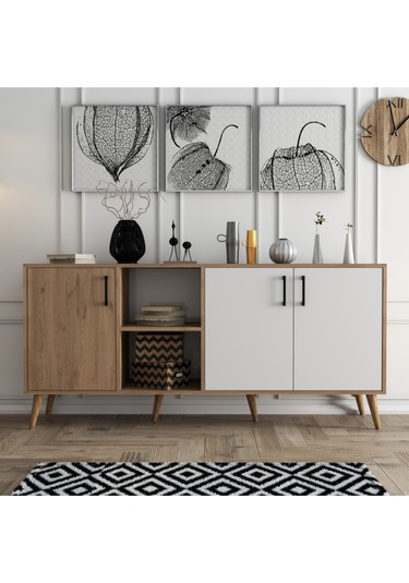 1624 EXXEN AHŞAP AYAKLI MODERN KONSOL