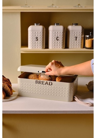 Karaca Elmas Ekmek Kutusu Saklama Kabı Hediyeli Xl