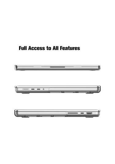 Novstrap  Macbook Pro 16 İnç M3/m3 Pro/m3 Max A2991 İle Uyumlu Kılıf Sert Parlak Koruma Kapak Karışık Çok Renkli