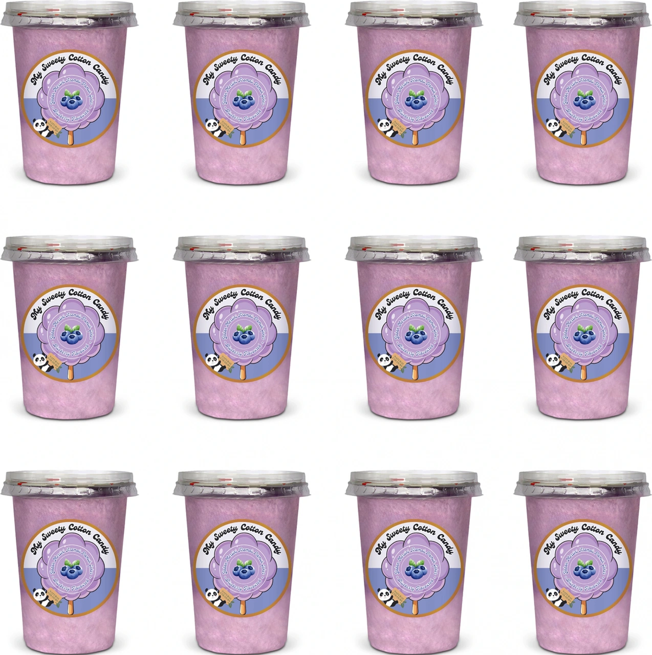 Yaban Mersini Aromalı 12'li Gurme Pamuk Şekerler