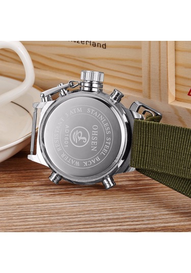 Leezsing Ohsen Erkek Moda Spor Dijital Saatler Su Geçirmez Işıklı Eller Kuvars Kol Saati