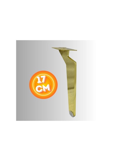17 Cm Metal Tabanca Ayak Koltuk Ayağı Mobilya Ayağı Ünite Ayağı Konsol Ayağı Puf Berjer Ayağı Gold