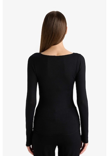 Defacto Modal Kaşmir Yumuşak Dokulu Kayık Yaka Uzun Kollu Üst-fall İn Love F2264ax25aubk81 SIYAH Defacto Modal Kaşmir Yumuşak Dokulu Kayık Yaka Uzun Kollu Üst-fall İn Love F2264ax25aubk81 SIYAH